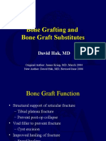 Bone Grafting and Bone Graft Substitutes: David Hak, MD