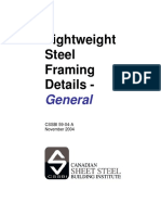 Lightweight Steel Framing Details - : General