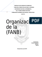Organizacion de La FANB