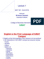 Iubat: MGT 301 (Fall 2015)