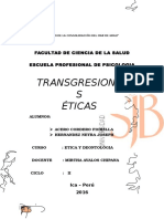 transgresiones eticas