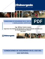 Condiciones Seguridad Uso Del Gas Natural Instaladores Certificados PDF