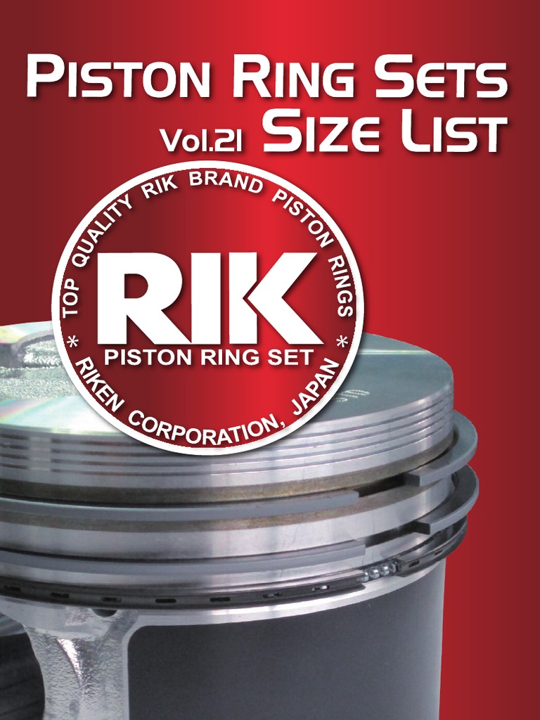 Riken Piston Rings for Japanese Vehicles Vol21 Compressed; Кольца