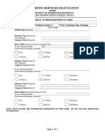 It Staffing Services Solicitation: Form B - Worker Reference Form