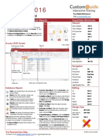 Access 2016 Quick Reference