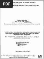 Norma SCT M MMP 1-01-03 | PDF | Muestreo (Estadísticas) | Residuos