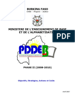 Burkina Faso PDDEB Phase 2 2008-2010 PDF