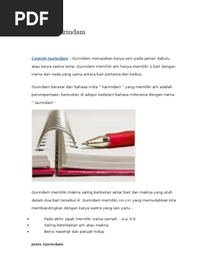 Gratis Download Gambar Contoh Gurindam Terupdate by Cikimm