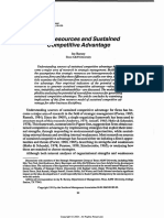 Barney, J.B., 1991. Firm Resources and Sustained Competitive Advantage.