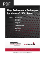 High Performance Techniques For Microsoft SQL Server