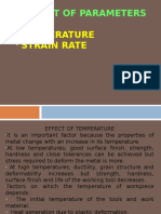 Effect of Temperature and Strain Rate