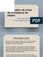 Un Modelo de Crisis de La Balanza de Pagos