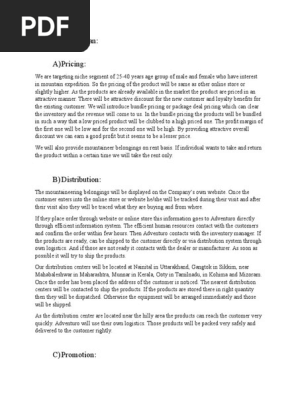 Business Plan Marketing Plan