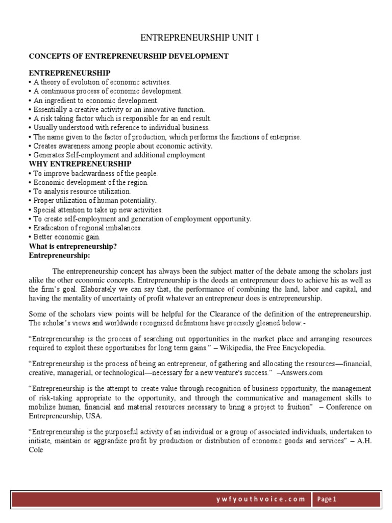 Entrepreneurship Entrepreneurship Factors Of Production