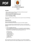 Database Management (Tutorial 1)