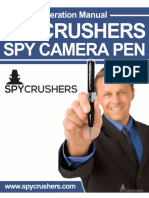 Spycrushers Spy Pen Camera Operating Manual