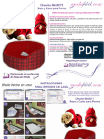 Saludar Incesante Pebish Instrucciones de Costura de Moldes de Disfraz de Santa para Perros y Cama  Mascota Mn0071 | PDF