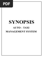 BCA Project - Auto - Taxi Management System