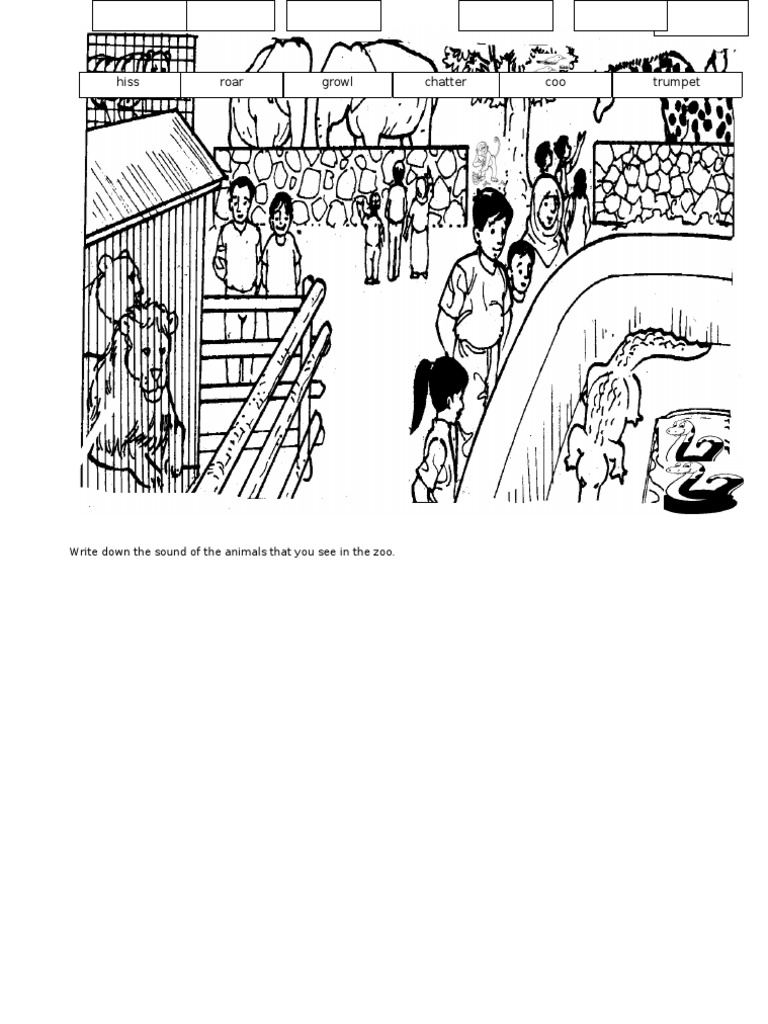 Zoo Animal Sounds List | PDF | Foreign Language Studies