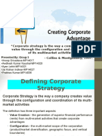 Creating Corporate Strategy