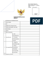 Blangko Daftar Riwayat Hidup AL