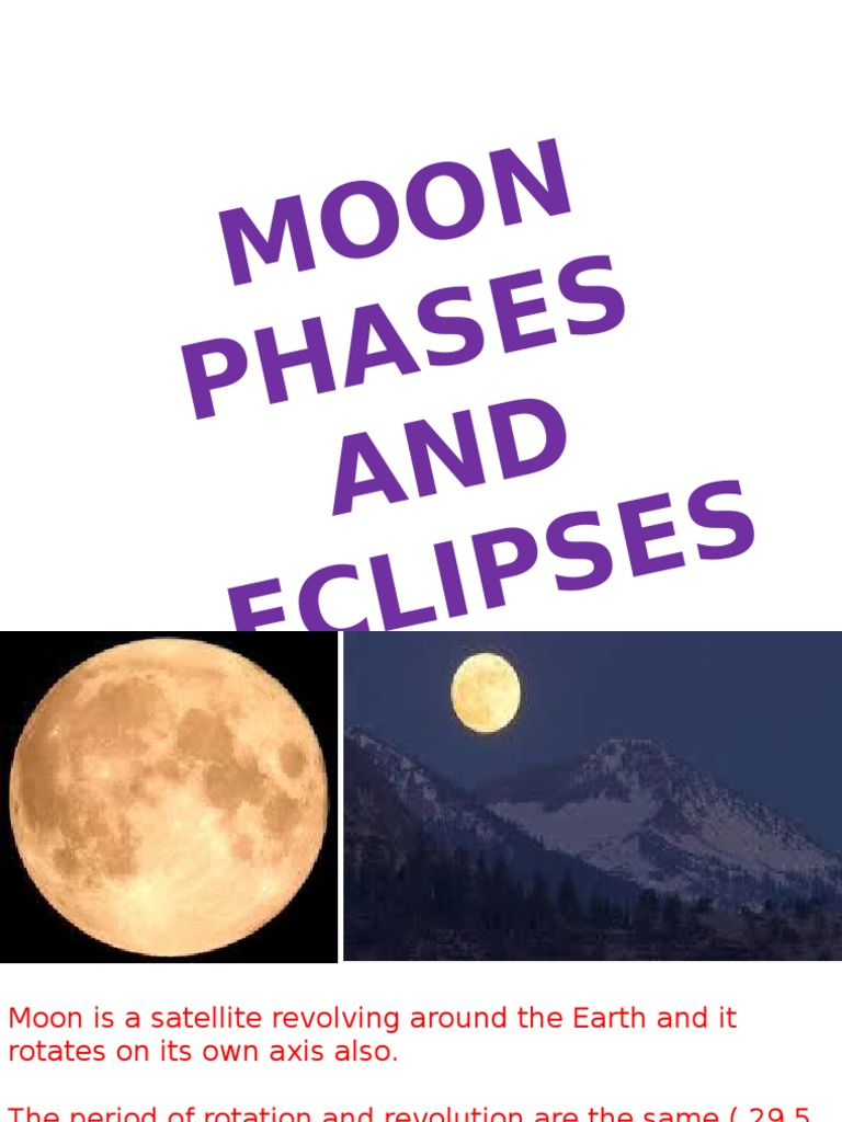 Moon Phases and Eclipses | PDF | Young Adult