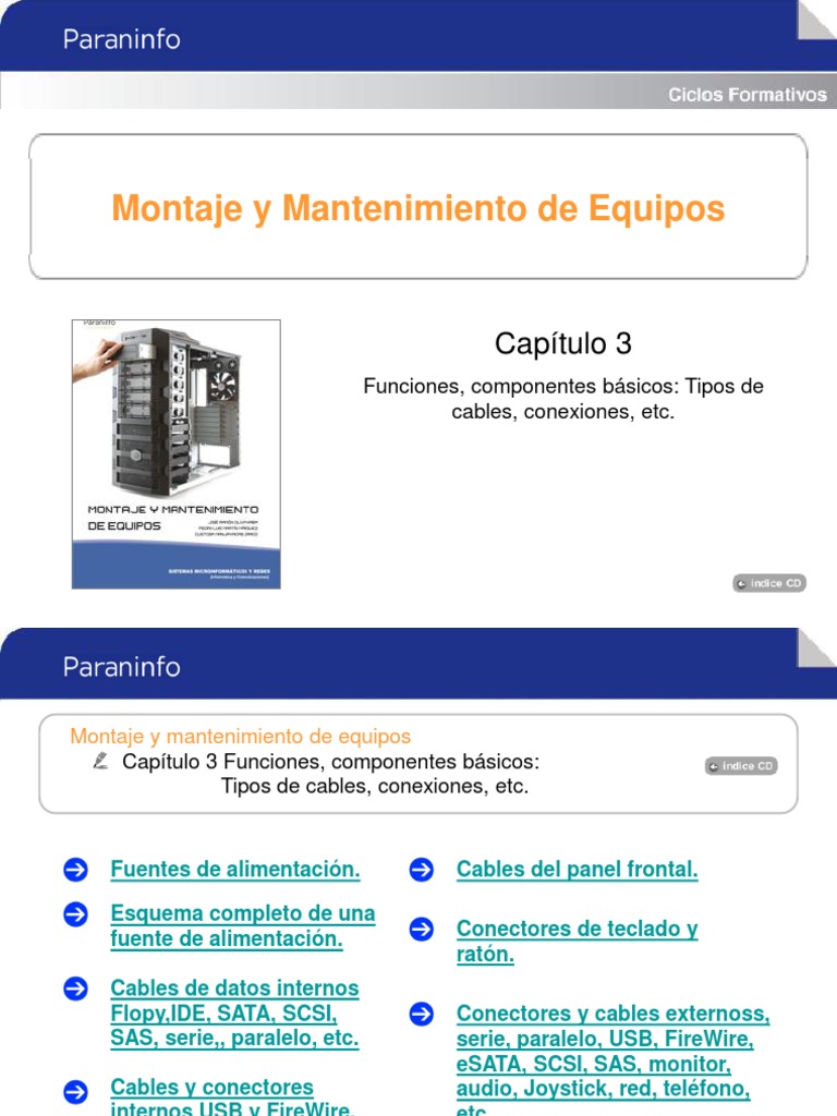 Principales Conectores o Puertos | PDF | USB | Conector eléctrico 