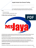 Masbadar.com-CV Mitra Setia Jaya Bengkel Industri Dan General Trading Cikarang Bekasi