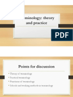 Terminology: Theory and Practice