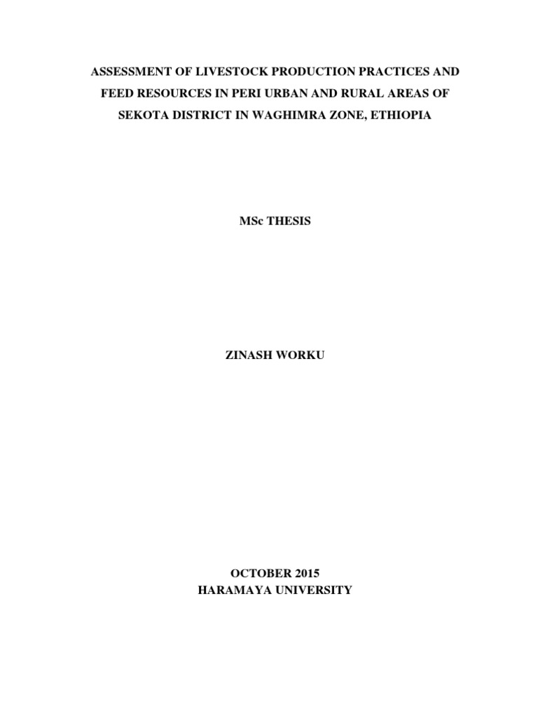 Animal husbandry thesis image