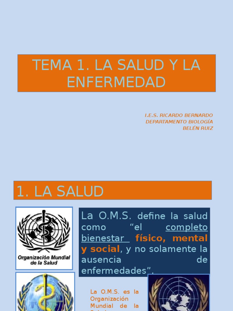 Presentacion La Salud y La Enfermedad | PDF | Trombo | Embolia