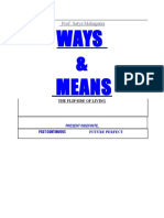 Ways & Means: Prof. Satya Mahapatra