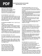 folheto de cantos - missa 27-11-2016