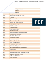 Lista de Ic CMOS e TTL