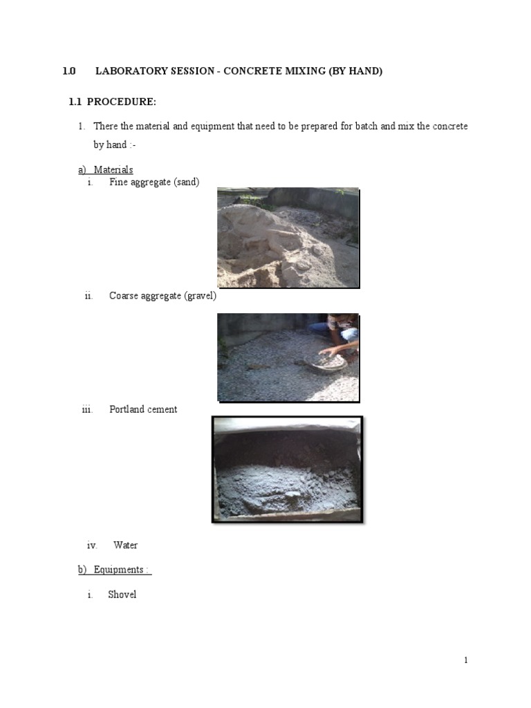 Lab Report Revision No.1 Concrete Cement