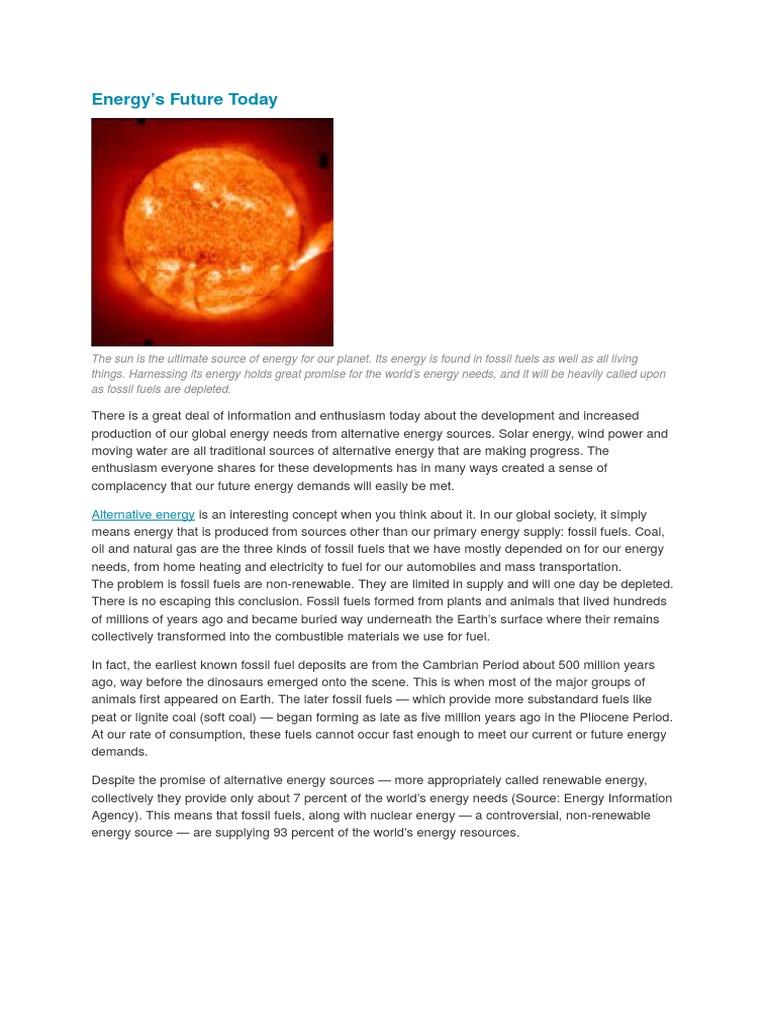 Renewable Energy vs. Fossil Fuels | PDF | Energy Development | Fossil Fuels