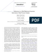 Ruiter Petrov 2014 Predictors of Adherence To Behavioral Insomnia Intervention Daily Process Analysis