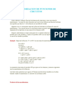 2.7 Minimizacion de Funciones de Circuitos