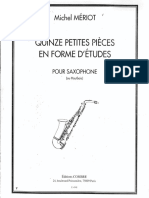 Quinze Petites Pieces en Forme D'etudes - M. Meriot