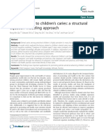 Factors Related To Children 'S Caries: A Structural Equation Modeling Approach