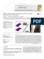 Silk Fabric-Based Thermoelectric Generator for Energy Harvesting