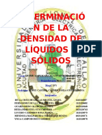 3º Informe de Lab. de Química - Determinación de La Densidad de Líquidos y Sólidos