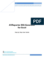 AVReporter BIQ Generator For Excel