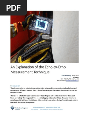 Echo to Echo (Holloway NDT Article)