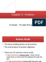 Chapter 3: Proteins: in Greek: "To Take First Place"