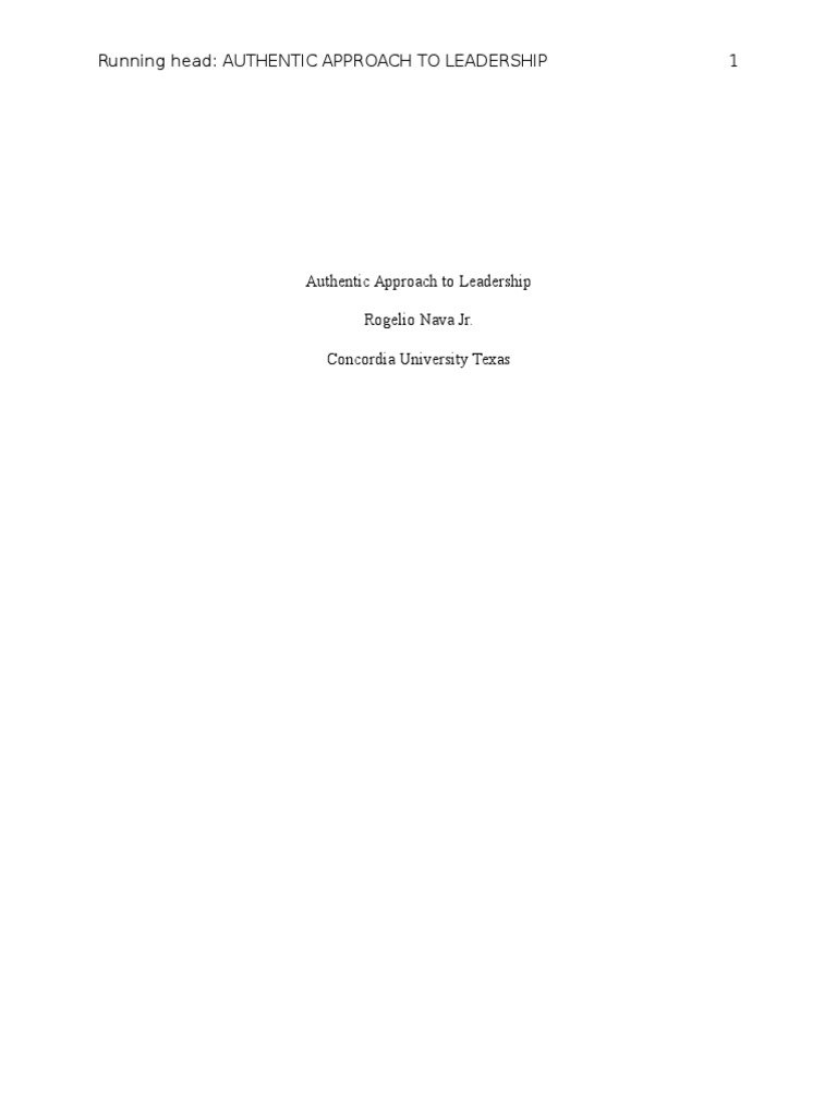 Understanding Authentic Leadership | PDF