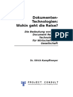[DE] Dokumenten-Technologien: Wohin geht die Reise? | Dr. Ulrich Kampffmeyer | PROJECT CONSULT | Hamburg 2003