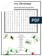 Merry Christmas: Find The Words and Match The Pictures