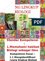 Ruang Lingkup Biologi