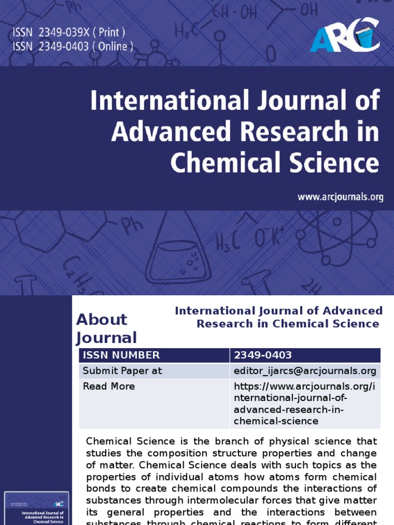 International Journal of Advanced Chemistry | PDF